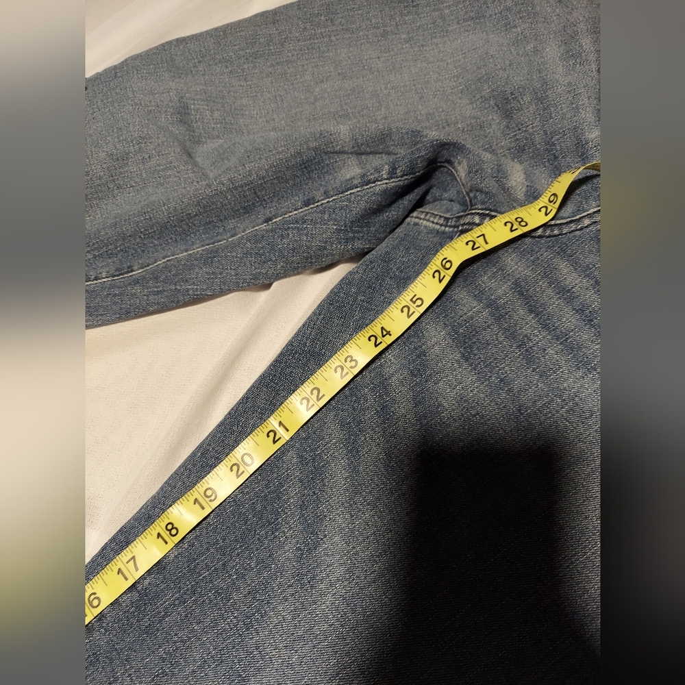 NYDJ Blue Embroidered Relaxed Boyfriend Fit Jeans Size 14 NWT - Picture 5 of 5